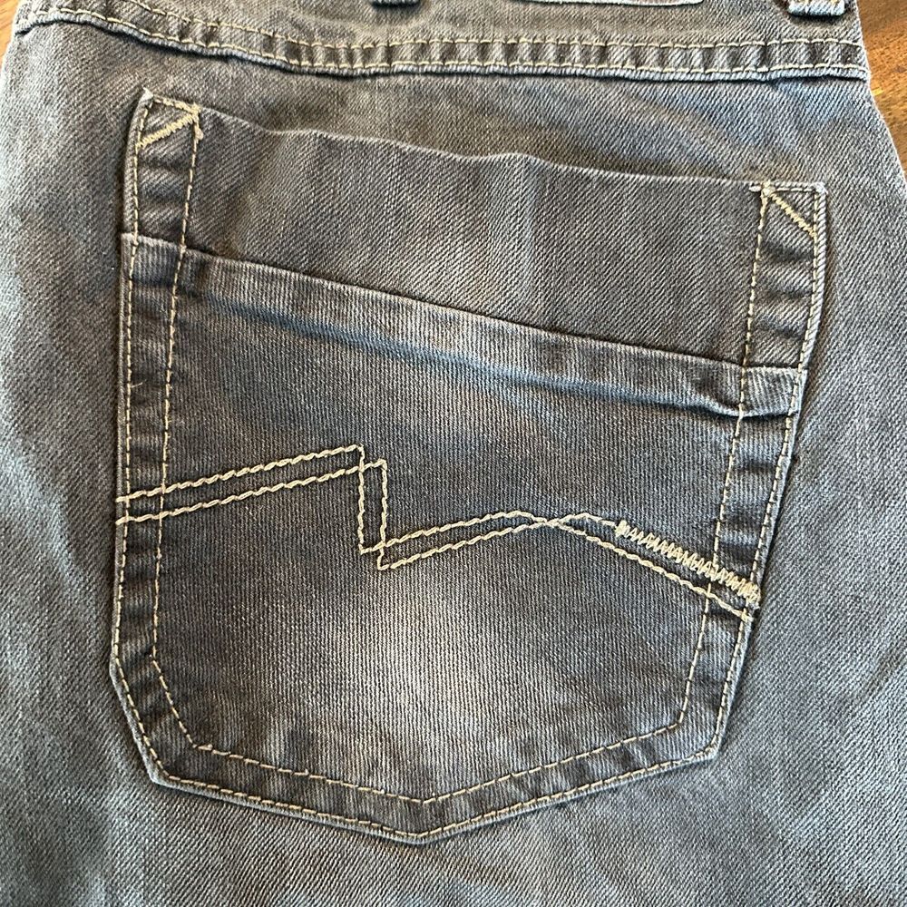Wrangler Slim Straight Fit Light Black Denim Straight Leg Jeans Men's‎ 34x32 - Picture 2 of 11